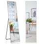 Standing mirror 48x40x160cm., silver/black