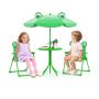 Children's table with chairs, green