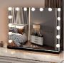 Lighted makeup mirror, 3 lighting colors, 58 × 45.5 × 12 cm