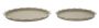 Set of round trays Saturn, 2 pcs, Ø 33 × 2 cm; Ø 27.5 × 2 cm