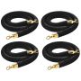 Канаты ограждения VEVOR 4blackrsjt, 4 шт, Чёрный, Ø32 × 1500 мм