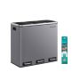 SONGMICS waste sorting bin, 3 × 18 l, 61 × 55.5 × 31.5 cm