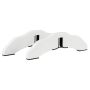 Support legs for wooden gates, 2 pcs, White, 30.5 × 9 × 1.9 cm