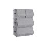 Metal frame storage box set, 4 pcs.