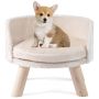 Pet Sofa Bed, Sand, 42 × 42 × 33 cm