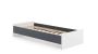 Bed Karo 204x37x94 cm, gray/white