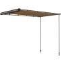 Auton sivumarkiisi, säädettävä korkeus, Beige, 160 × 250 × 125–225 cm
