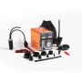 Auton savuvuotoilmaisin VEVOR SD716, sisäänrakennettu ilmapumppu, musta/oranssi, 238 × 160 × 210 mm