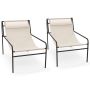 Garden chair 94x62x76cm., beige/black