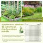 5-piece garden fence 87x98cm., black