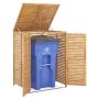 Trash can finish 86x70x114cm., light brown
