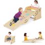 Climbing frame with slide, various colors