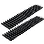 Set of 2 grip mats 100x21x2.8cm, black