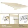 Balcony awning, Sand, 250 × 200 cm