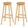 Bar stools, 2 pcs, 38 × 38 × 79 cm