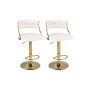 Bar stools, 2 pcs, 48.26 × 83.82–106.68 × 47 cm
