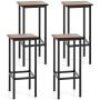 Bar stools, 4 pcs, 30.5 × 66 × 30.5 cm