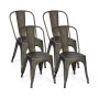 Bar stools, 4 pcs, 44 × 85 × 52 cm