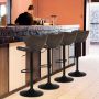 Bar stool set, 2 pcs, 45 × 84–104 × 46 cm