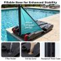 Pool Basketball Stand, 8 Height Levels, Black, 83 × 59 cm