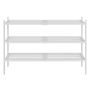 SONGMICS Shoe Rack, 3-Tier, White, 51.5 × 25 × 70 cm