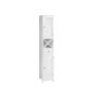 Vertical bathroom cabinet, white