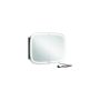 Bathroom wall cabinet with mirror and lighting 13.5x80x59.6cm., black