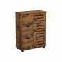 Industrial style cabinet with doors