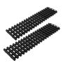 Set of 2 grip mats 80x21x2.8cm, black