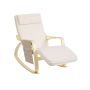 Rocking chair, birch wood, beige