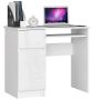 Desk NORE A-7, left, white