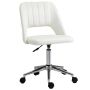 Office chair 49x60x91cm., white/silver color