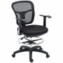 Office chair 59x59x115cm., black/silver color