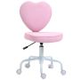 Office chair Homcom 40x50x89cm., pink/white