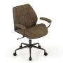 Office chair, brown/olive, 68 × 85–92 × 66 cm