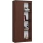 Toimistohylly CLP R80 1D 4P, 1 ovi, 8 hyllyä, ruskea, 80 × 180 × 35 cm