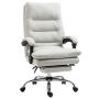 Office massage chair 65x72x117cm., white/silver color
