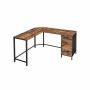 Office desk with cabinet LWD74X
