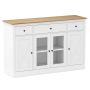 Buffet cabinet, 3 drawers, 3 cabinets, 140 × 90 × 40 cm