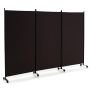 Screen 262x30x180cm., brown/black