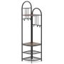 Clothes rack 42x42x180cm., black/brown