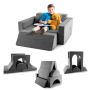 Children's modular sofa 105.5x101x48cm., dark gray