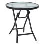 Folding outdoor table 46x46x47cm., black