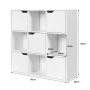 Freestanding shelf 90x29x90cm., white