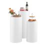Sylinterinmuotoiset kukkajalustat VEVOR LJL-8026, 3 kpl, 60/75/90 cm, Valkoiset, Ø40 × 90 cm