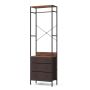 Clothes rack 55x28x176cm., brown