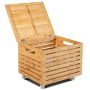 Storage box, with 4 wheels, 43.18 × 35.56 × 35.56 cm