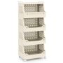 Storage Cart, 5-Shelf, 6-Hook, 18 × 12 × 47 inches