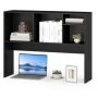 Desktop Shelf, 4 Compartments, Black, 93.98 × 73.66 × 25.4 cm