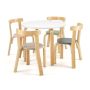 Children's table with 4 chairs, various colors